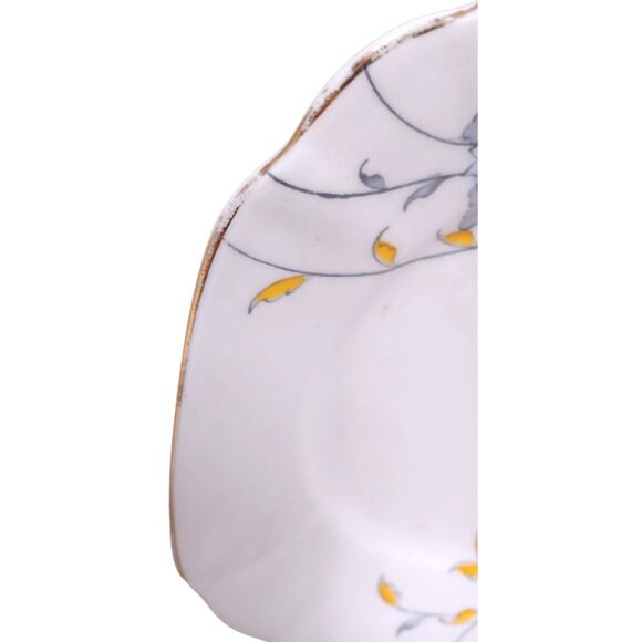 1940 Scotia Salisbury 6.5 Square Plate Fine Bone China Blue Floral Replacement - Picture 6 of 15